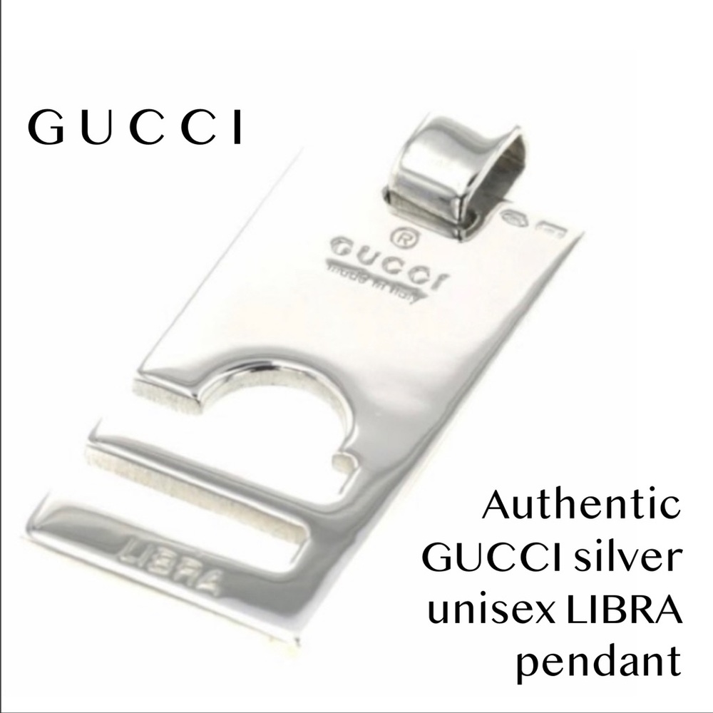 Gucci Silver Libra Pendant (chain not included)